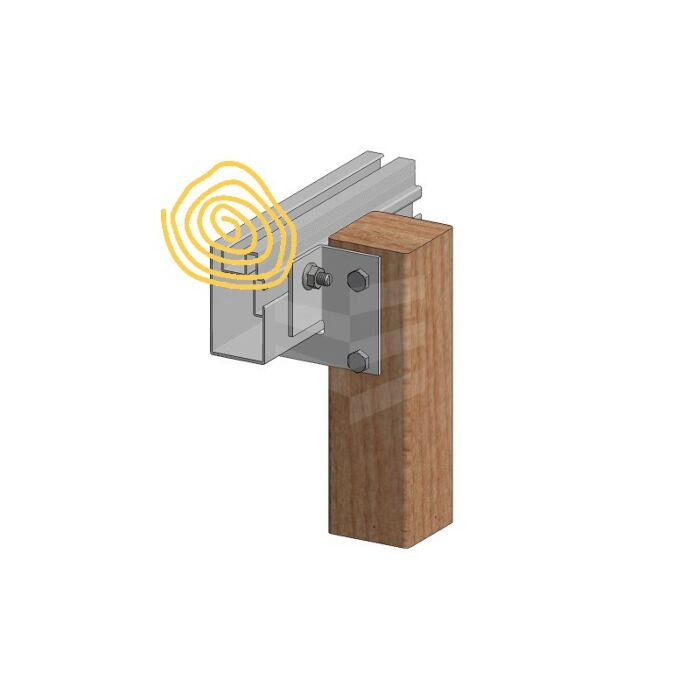 Aslon aluminium onderbalk 40x75x4000 main product photo