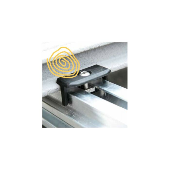 Aslon aluminium onderbalk 40x40x4000 main product photo