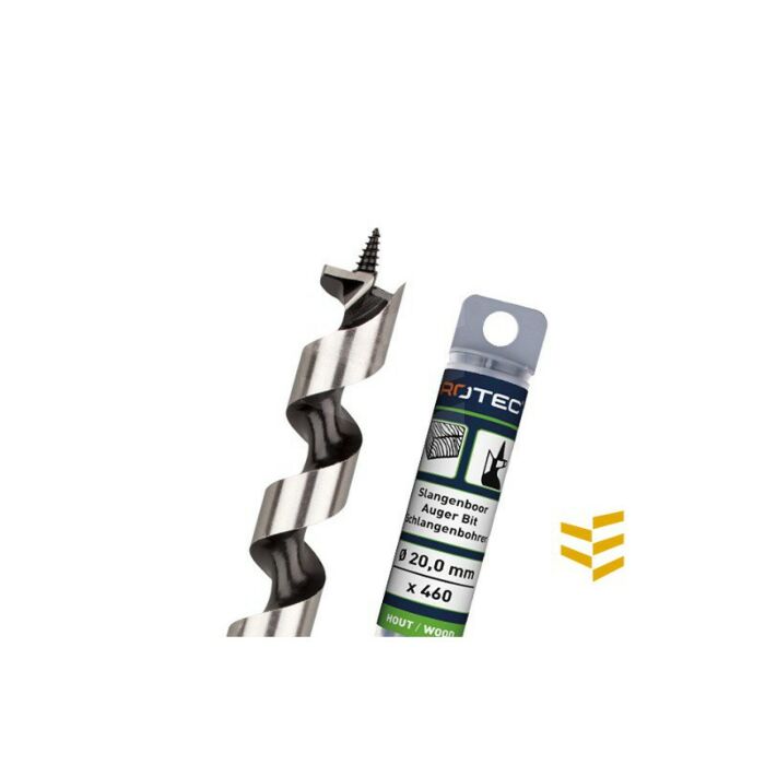 Azobe boor (slangenboor) 8 x 385/460 mm main product photo