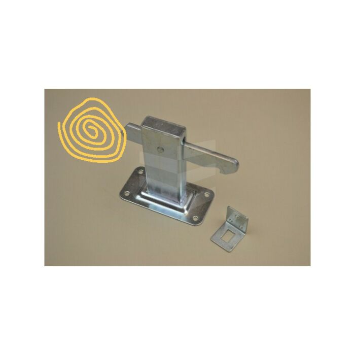Deurvastzetter vloermodel verzinkt main product photo