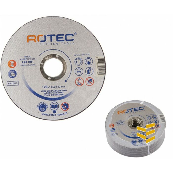Doorslijpschijf opti-line 125x1,0x22,2 (set a 10 st) main product photo