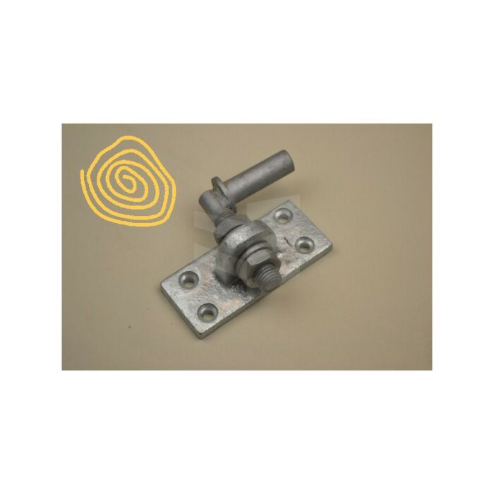 Duimplaat 45x100 (duim 16 mm) vuurverzinkt VERSTELBAAR main product photo