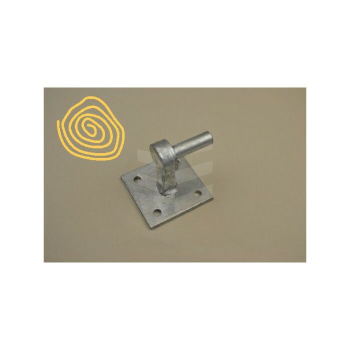 Duimplaat 100x100 (duim 19 mm) vuurverzinkt main product photo