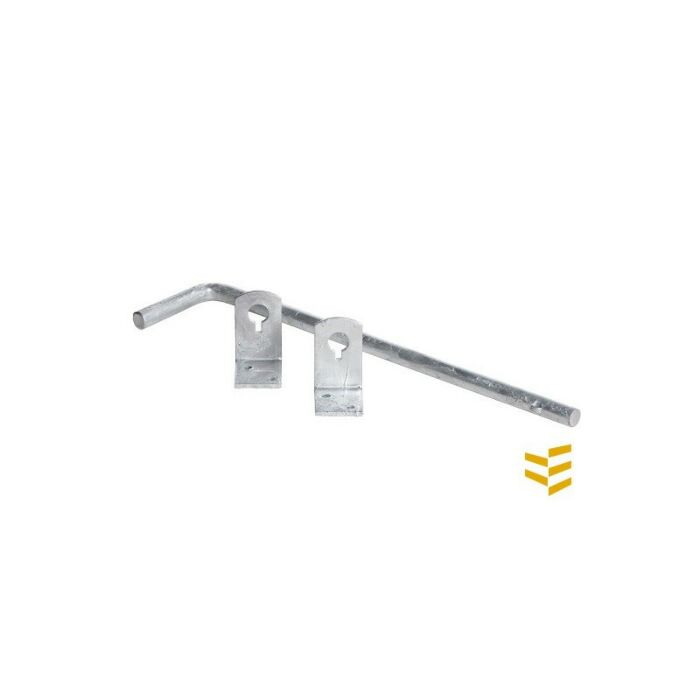 Grondgrendel 400 mm + 2 geleiders verzinkt main product photo
