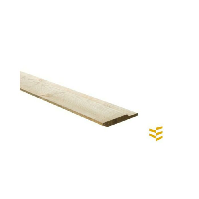 Rabat vuren geimpr. halfhout fijnbezaagd 18x131 main product photo