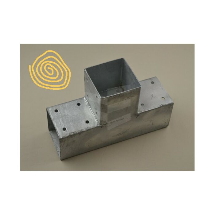 Hoekverbinding verlengstuk T-model 3-weg 91x91 mm main product photo