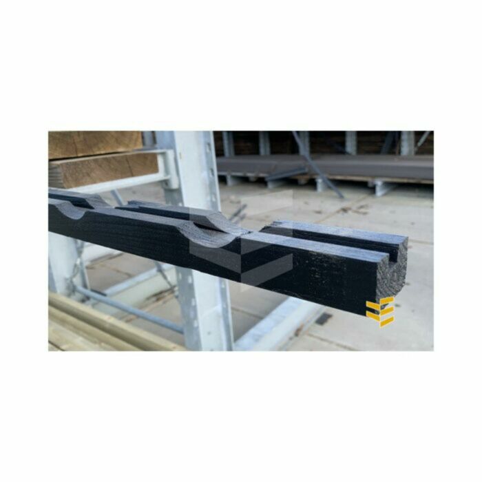 Vuren ventilatielat klein (Ø 50mm) 28x45 ZWART main product photo