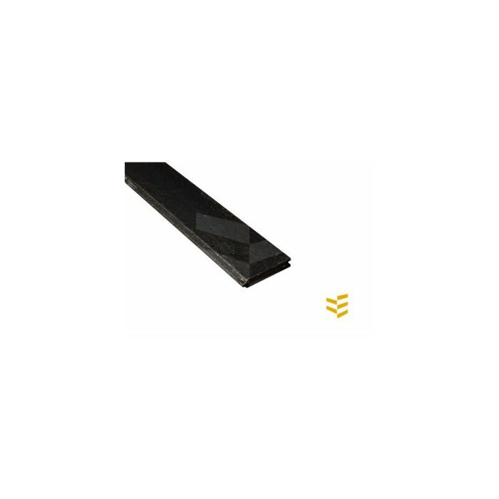 KLP 38x140x2640 veer-en-groef zwart 240698 main product photo
