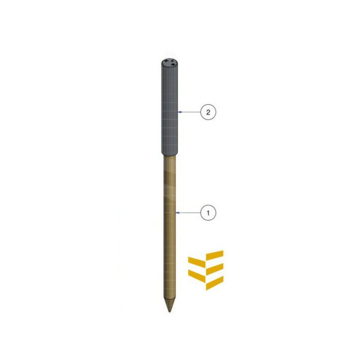 KLP Combi-paal 120/100x3000 gepunt 245084 main product photo