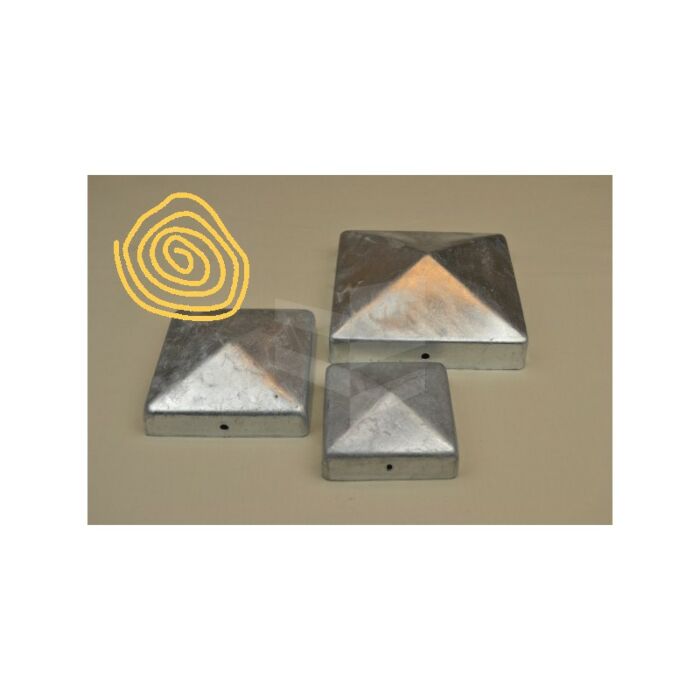 Paalkapje (piramide) 71 x 71 mm Verzinkt main product photo