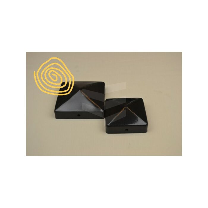 Paalkapje (piramide) 71 x 71 mm Zwart main product photo