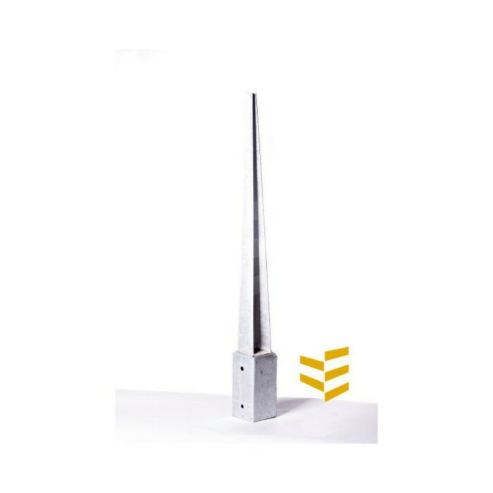 Paalpunthouder 145x145x900 vuurverzinkt main product photo