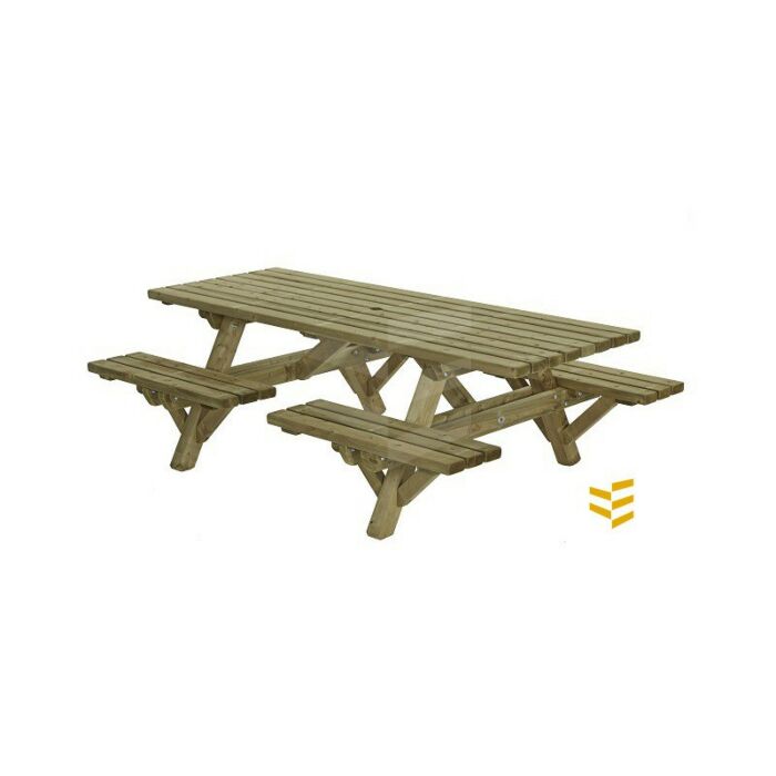 Talen0423 - Picknicktafel 160x230x4,5 cm open instap main product photo