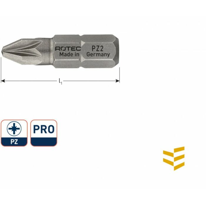 PRO schroefbit PZ 3 25 mm C6.3 basic (2 st) main product photo