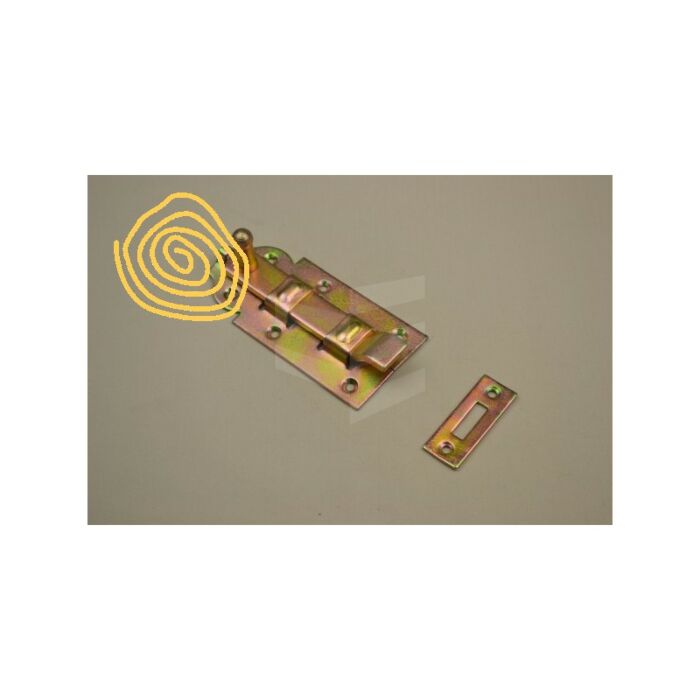 Schuif verzinkt met bocht 120mm main product photo