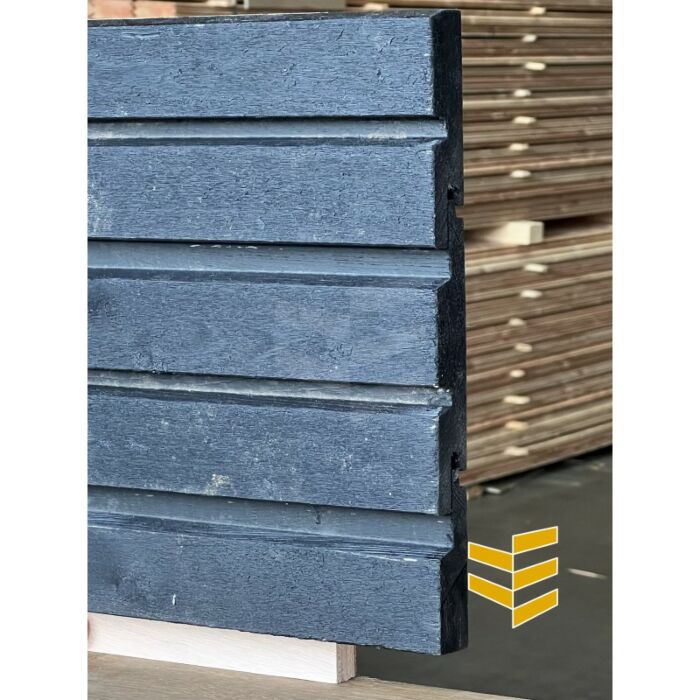 Vuren geimpr. rhombus dubbel 28x117 ZWART main product photo