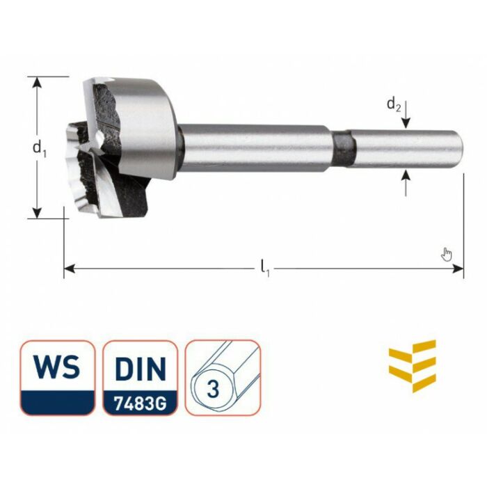 WS Cilinderkopboor wave-cutter 18 mm main product photo