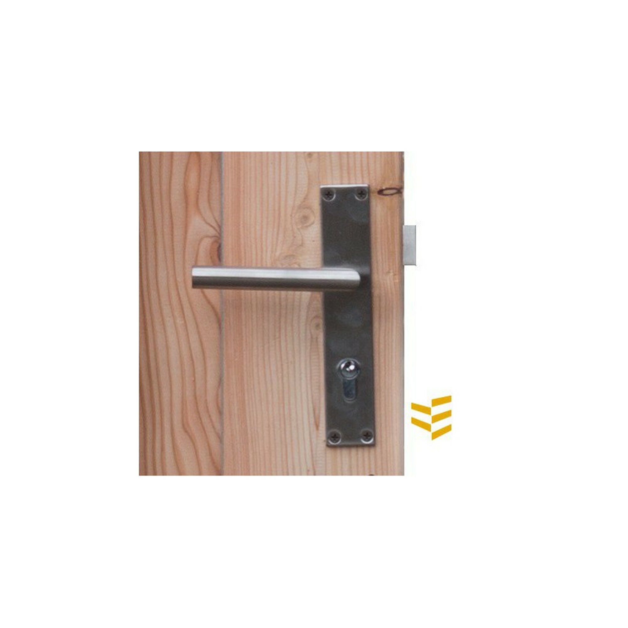 Deurkrukset tbv poortframe langschild RVS 35x35